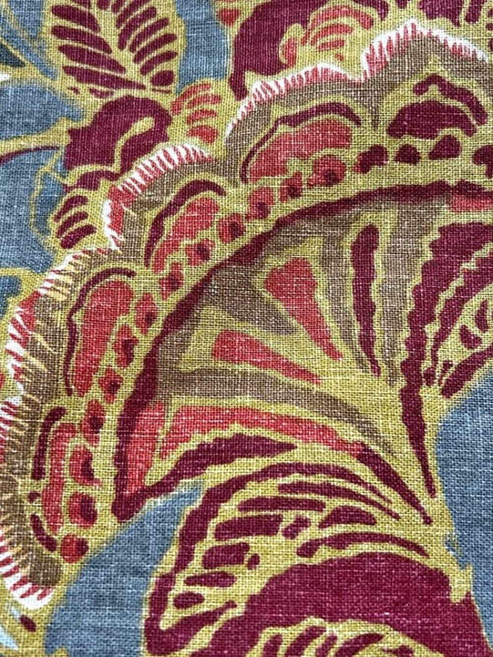 Pottery Barn Preston Palampore Linen Blend QUEEN Duvet Cover Set. 2 Shams